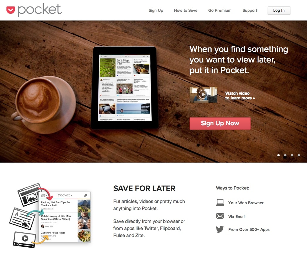 Landing page valuable information