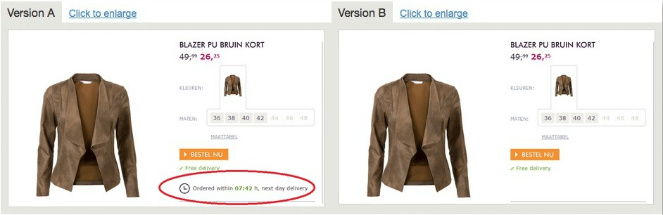 Scarcity technique example