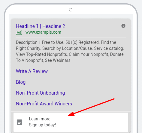 Lead form extensions