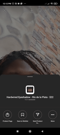 Instagram AR filter example