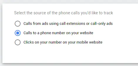 setting up call tracking