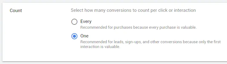 conversion count in google ads
